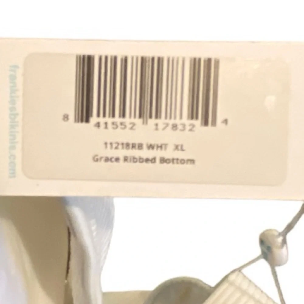 Frankie's Bikinis Grace Ribbed Bikini Bottom‎ nwt